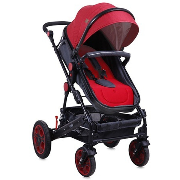 Коляска LORELLI Lora 2 в 1 (красный/черный)
