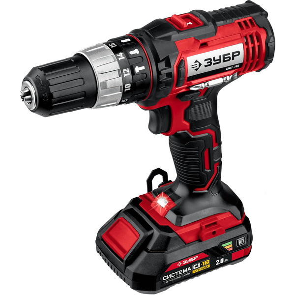 Дрель-шуруповерт Зубр Мастер ДШУ-185-22 (с 2-мя АКБ, кейс)