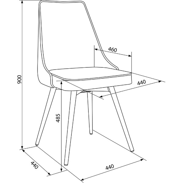 Стул для дома Бюрократ CH-K4_1/SP/HL18