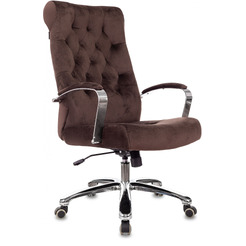 Кресло Бюрократ T-9928SL Fabric (коричневый Italia 6/крестовина металл хром)
