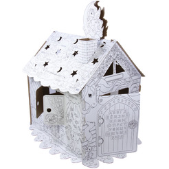 Картонный игровой развивающий Домик-раскраска BRAUBERG "Для маленькой принцессы"  (880363)