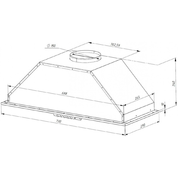 Вытяжка Akpo Neva Eco 80 WK-4 (нержавеющая сталь)