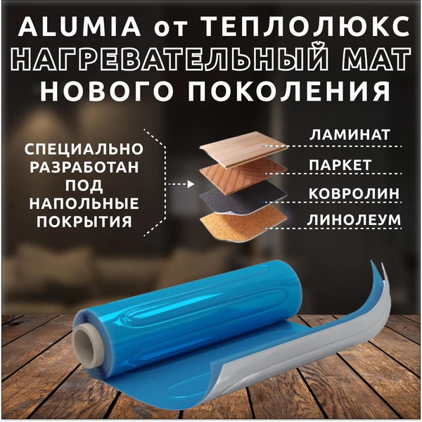 Нагревательный мат Теплолюкс Alumia 2.5 кв.м. 375 Вт