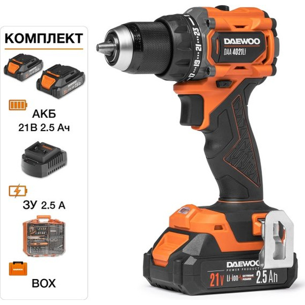 Дрель-шуруповерт Daewoo Power DAA 4021Li Set Box