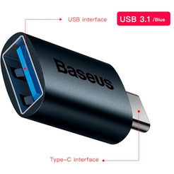 Адаптер Baseus ZJJQ000003 USB Type-C - USB Type-A (синий)