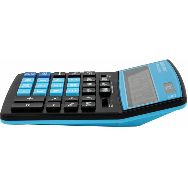 Калькулятор BRAUBERG Extra Color-12-BKBU 250476 (черный/голубой)