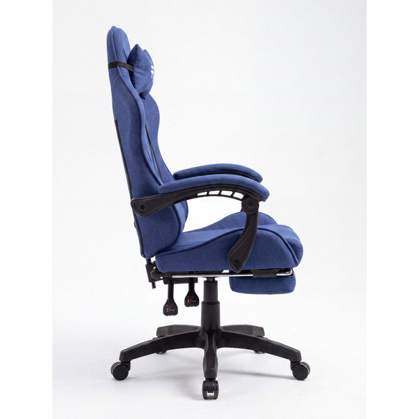 Игровое кресло byroom RG HEALER fabric blue с подставкой для ног BRGF813F/BL