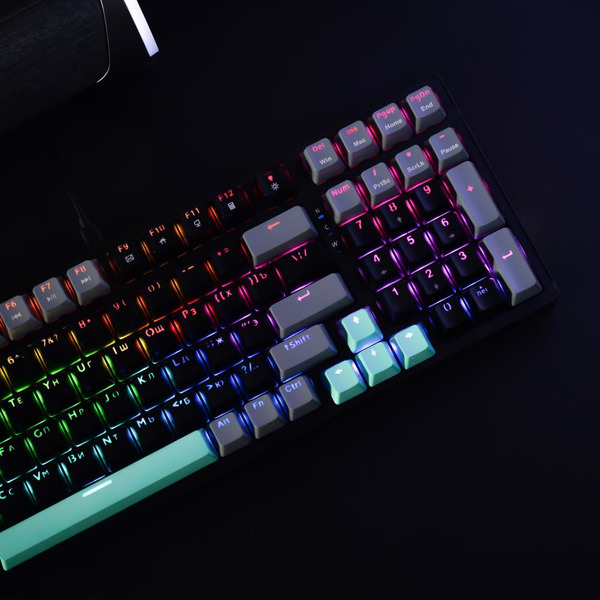 Клавиатура JEGG ZA99 Black Grey Green (TNT Yellow)