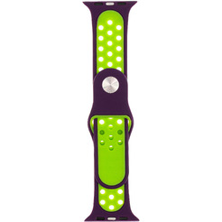 Ремешок Evolution Sport+ AW44-SP01 для Apple Watch 42/44 мм (dark purple/fluorescent yellow)