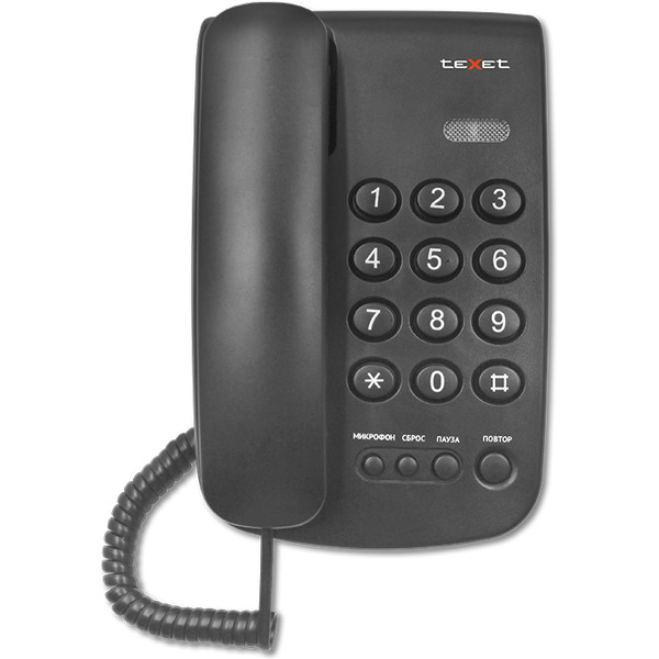 Проводной телефон TeXet TX-241 (черный)