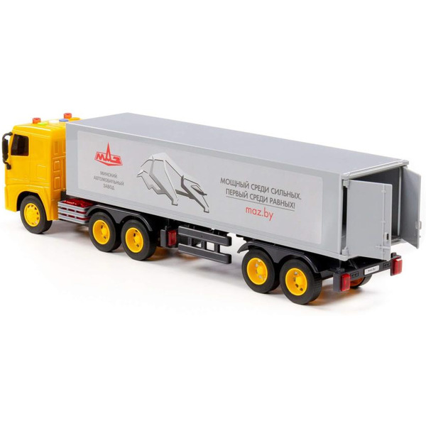 Грузовик Полесье МАЗ автомобиль-тягач с полуприцепом инерционный 94124