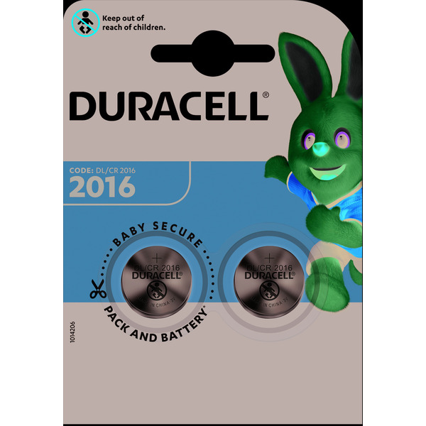 Батарейка DURACELL Lithium CR2016 2BP