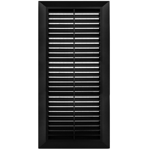 Решетка с сеткой от насекомых Awenta Classic T63CZ 14x28 (черный)