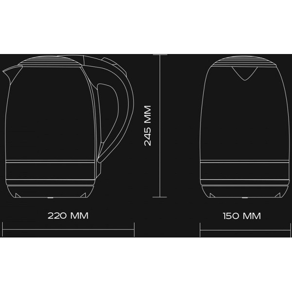 Чайник электрический Scarlett SC-EK27G48 Silver Line