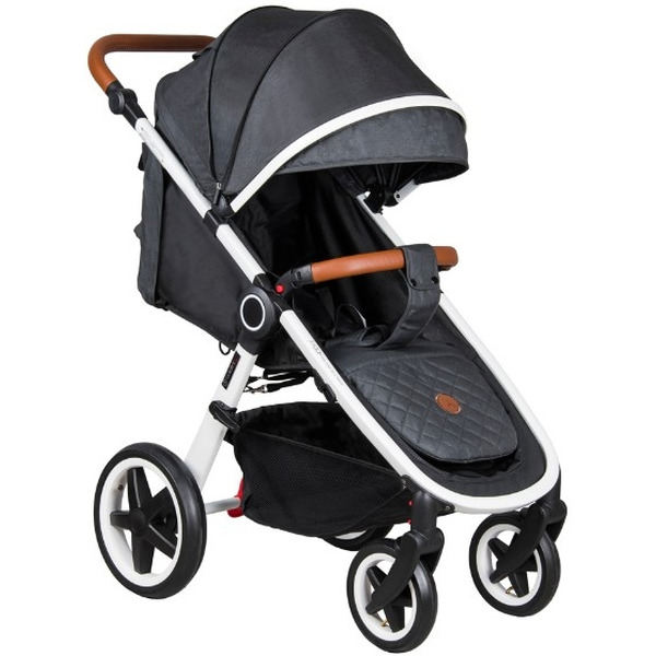 Прогулочная коляска COLETTO Joggy (черный/белая рама)