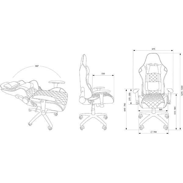 Кресло CACTUS CS-CHR-030BL (черный)
