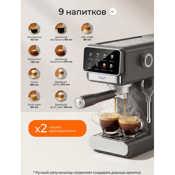Кофеварка эспрессо RAF R.0208