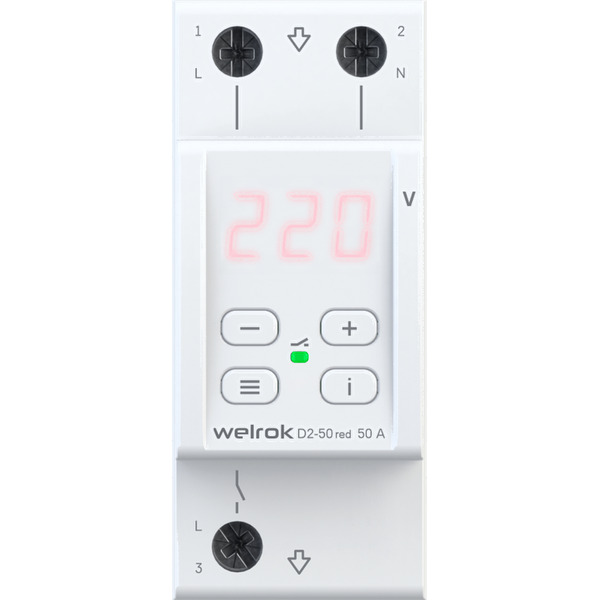 Реле напряжения Welrok D2-50 (Red)