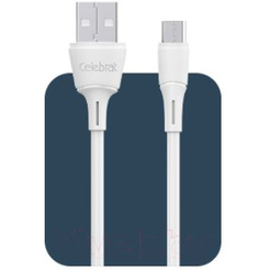 Кабель Celebrat FLY-2 Micro USB (1 м, белый)