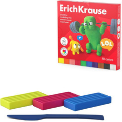 Пластилин Erich Krause Jolly Friends 61346 (10 цв)