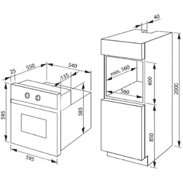 Духовой шкаф HANSA BOEI64590015
