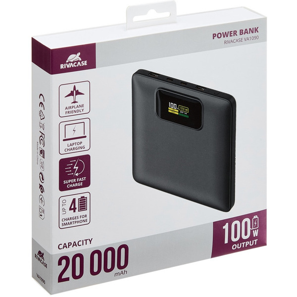 Внешний аккумулятор Rivacase VA1090 20000mAh (черный)