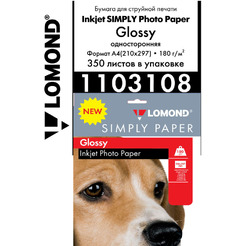 Фотобумага Lomond Simply Papers глянцевая A4 180 г/м2 350 л 1103108