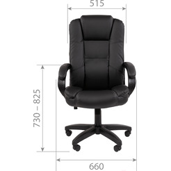 Офисное кресло CHAIRMAN 600LT 600LT (черный/экопремиум, серый)
