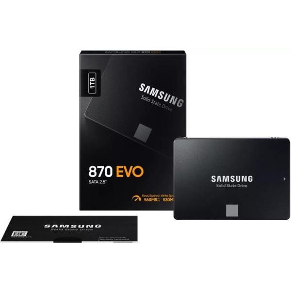 Накопитель SSD SAMSUNG 870 EVO 1TB (MZ-77E1T0BW)