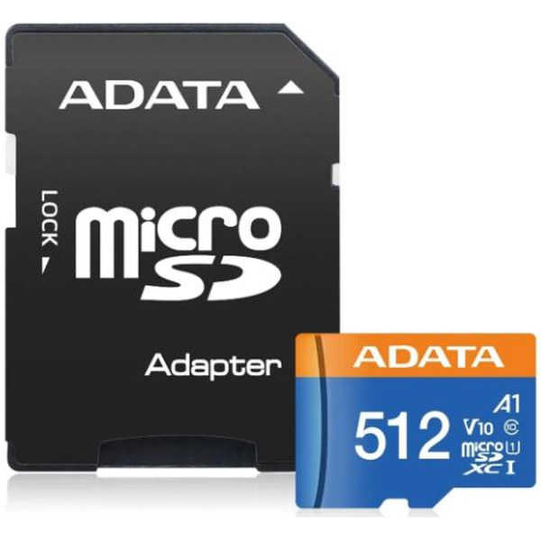 Карта памяти ADATA Premier AUSDX512GUICL10A1-RA1 microSDXC 512GB (с адаптером)