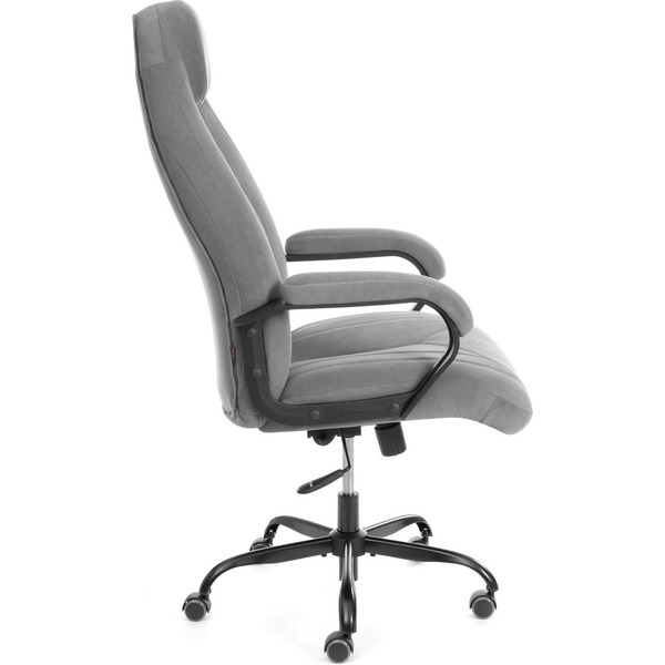Кресло офисное Tetchair Boss metalBL (велюр, серый, 29)