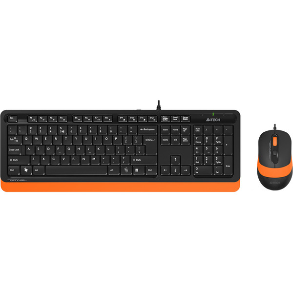 Клавиатура + мышь A4Tech Fstyler F1010 (черный/оранжевый)