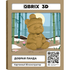Конструктор QBRIX Добрая панда 3D 20129
