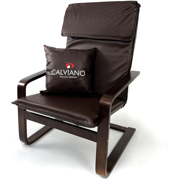 Кресло-качалка Calviano Soft 1 (коричневый PU)