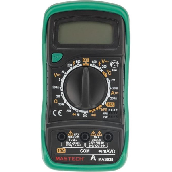 Портативный мультиметр  MASTECH MAS838 13-2008