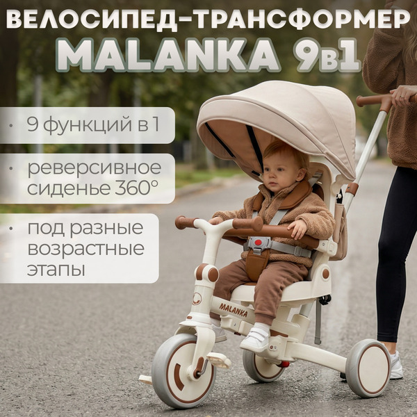 Детский велосипед Bubago Malanka BG 211-1 (бежевый)