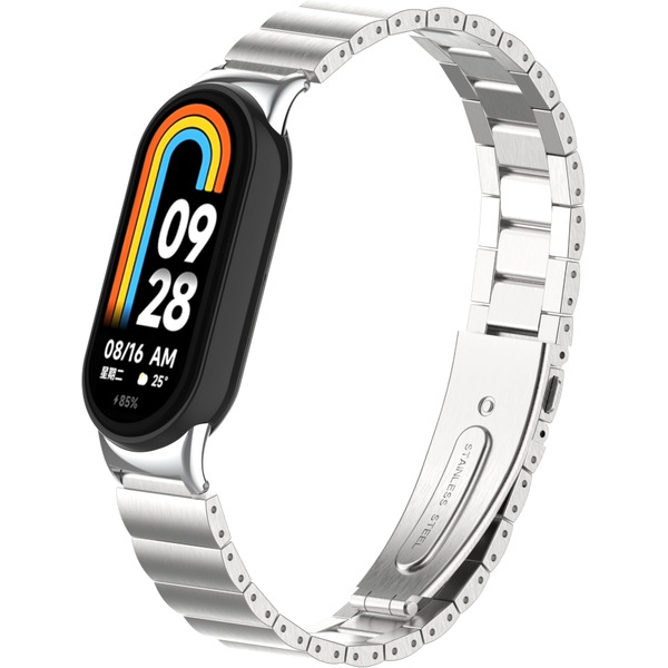 Ремешок Bingo Stainless Strips для XIAOMI Mi Band 8 (серебристый)
