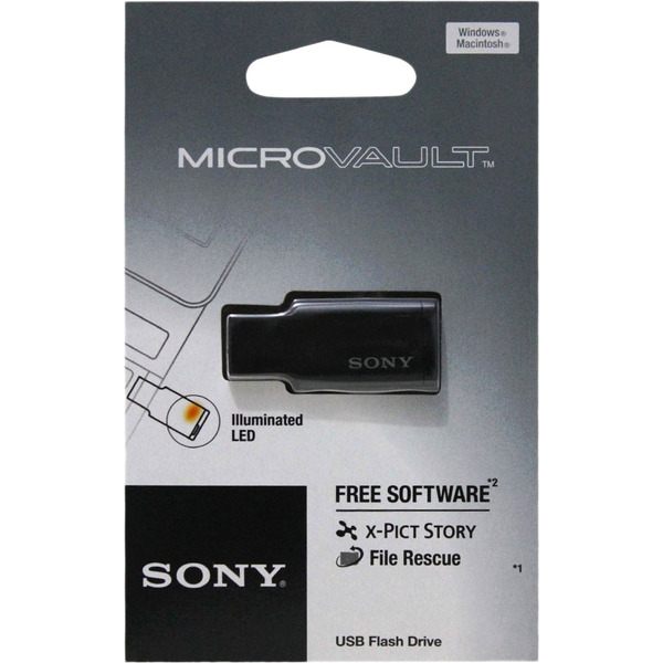 USB-флэш накопитель SONY USM8M1B 8ГБ, чёрная