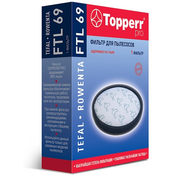 Предмоторный фильтр для пылесосов TOPPERR FTL 69