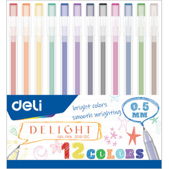 Набор гелевых ручек Deli Delight G11912C (12цв)