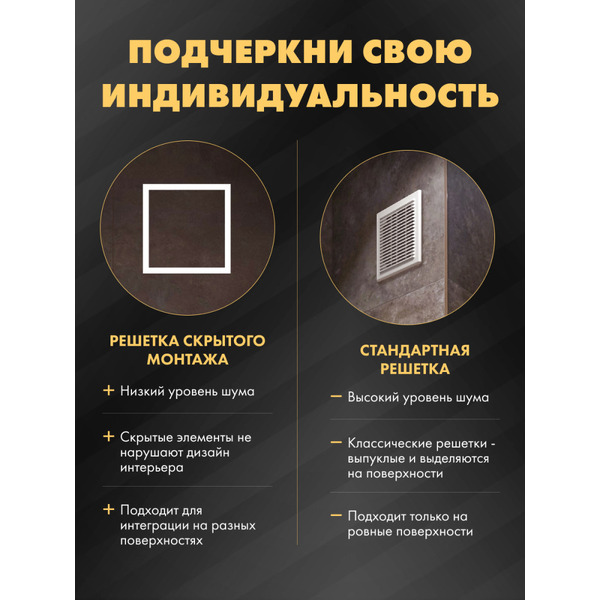 Вентиляционная решетка HOMY AIR PRO AP125WM 25x25 (с маяком)