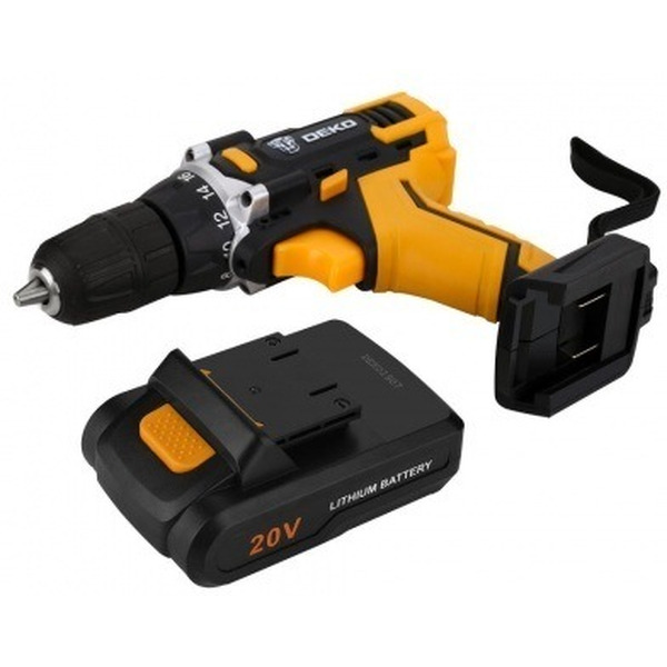 Дрель-шуруповерт Deko DKCD20FU-Li SET 63-2 (063-4093) с 2-мя АКБ