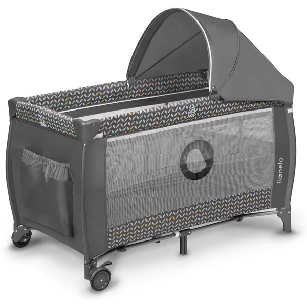 Кровать-манеж Lionelo Sven Plus (Grey Scandi)