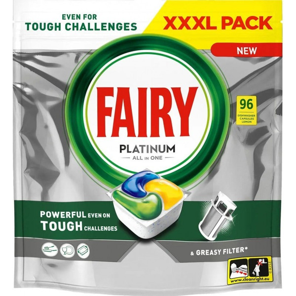 Капсулы для ПММ FAIRY Platinum All in One Lemon 96 шт