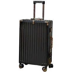 Чемодан DoubleW E087# (M,черный)