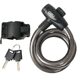 Тросовый велосипедный замок Deli DL508062