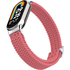 Ремешок Bingo Braided Xiaomi Mi Band 8 Розовый