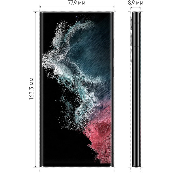 Смартфон Samsung Galaxy S22 Ultra 12GB/256GB (черный фантом)
