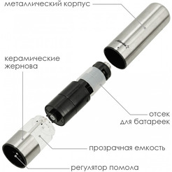 Мельница электрическая для специй Atlanta ATH-4612 (gray)