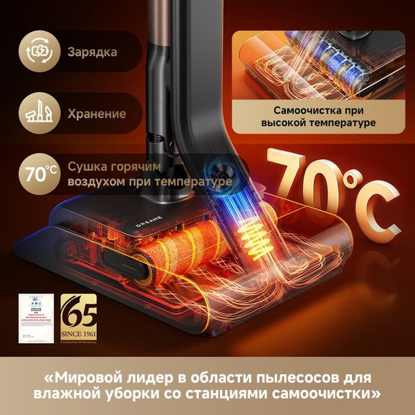 Беспроводной пылесос Dreame Z40 AquaCycle Pro VRV63F